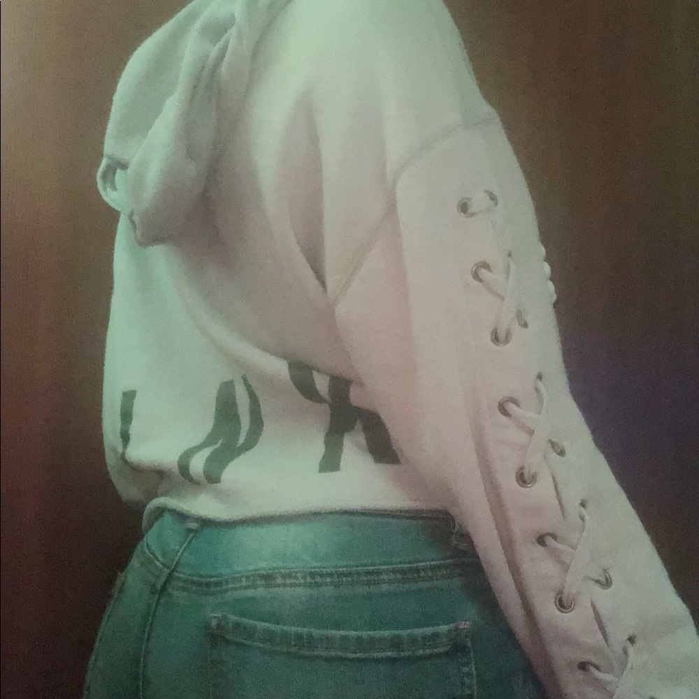 PINK Victoria's Secret Crop Top Hoodie